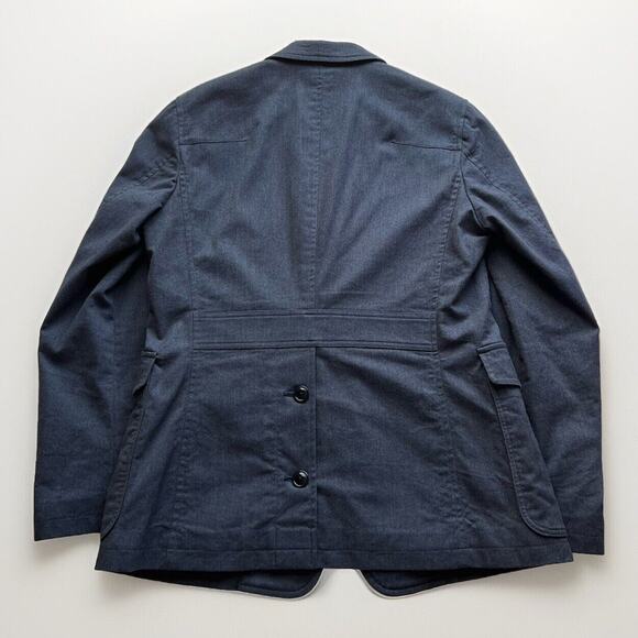 TS(S) Japan Navy Herringbone 4-Button Jacket Men’s 2/M Military Cargo Blazer EUC - Picture 6 of 11